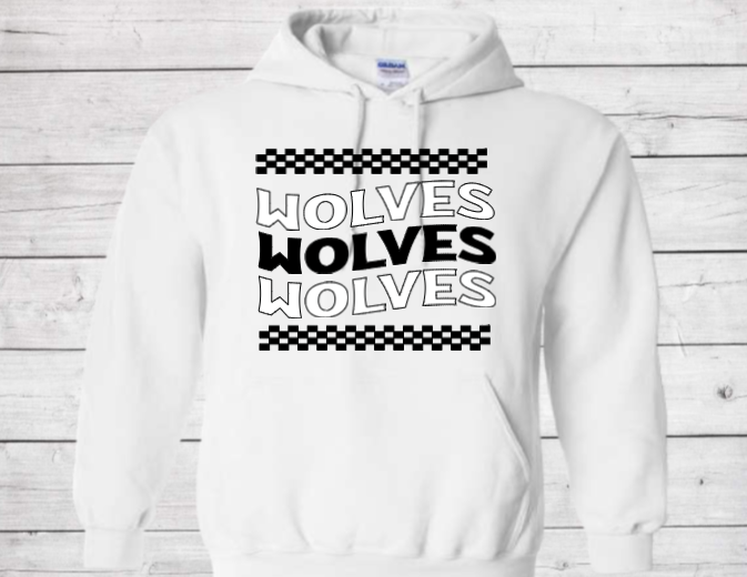 Groovy Wolves - CTMS Spirit Wear Hooded Sweatshirt - Youth Unisex