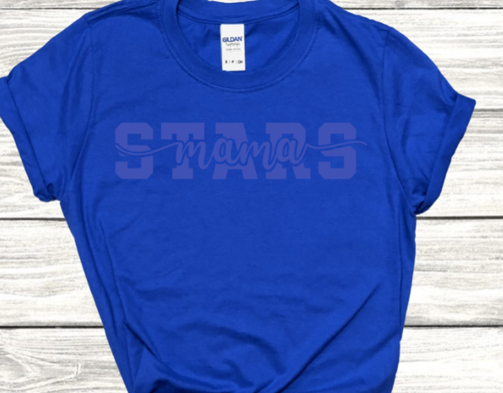 Stars Mama - Adult Cotton V-Neck T-Shirt