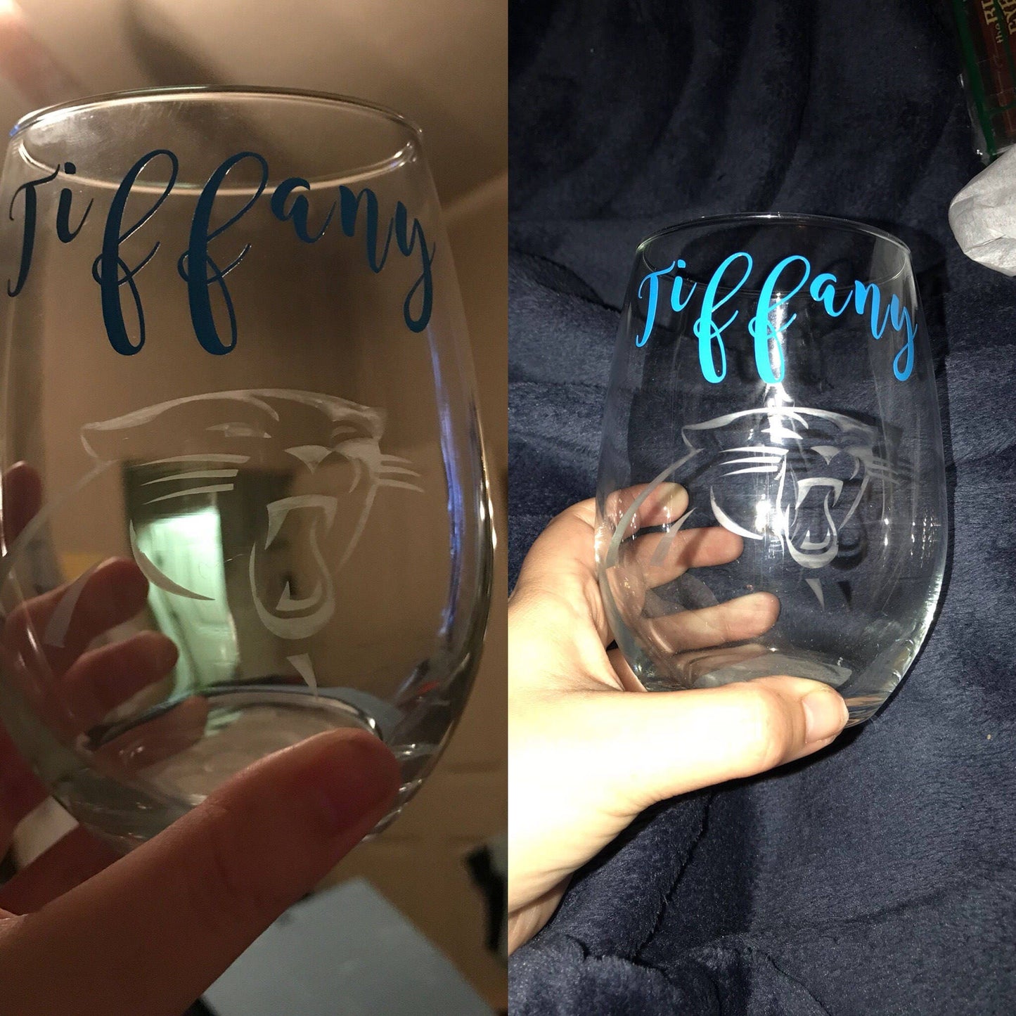 Etched wine glasses/ beer mugs/pint glasses personalized