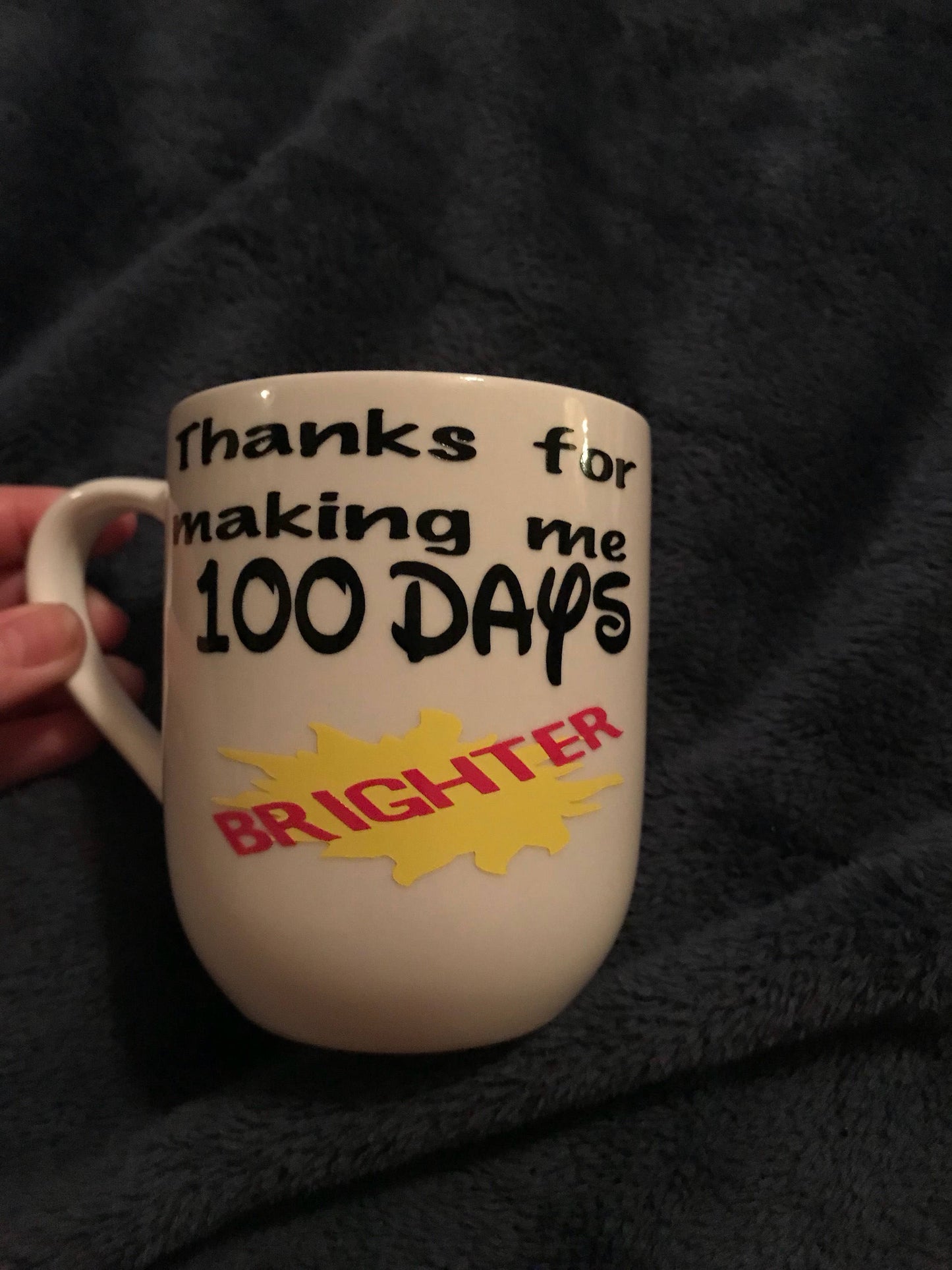 Personalized 100 days of school tumblers/mugs for teachers