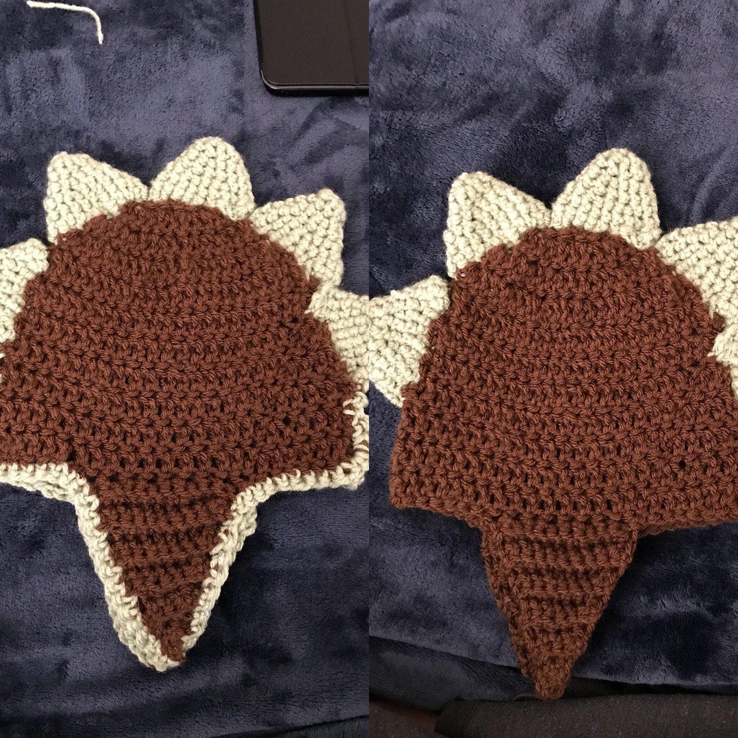 Crocheted Dinosaur Hats: With or Without Ear Flap