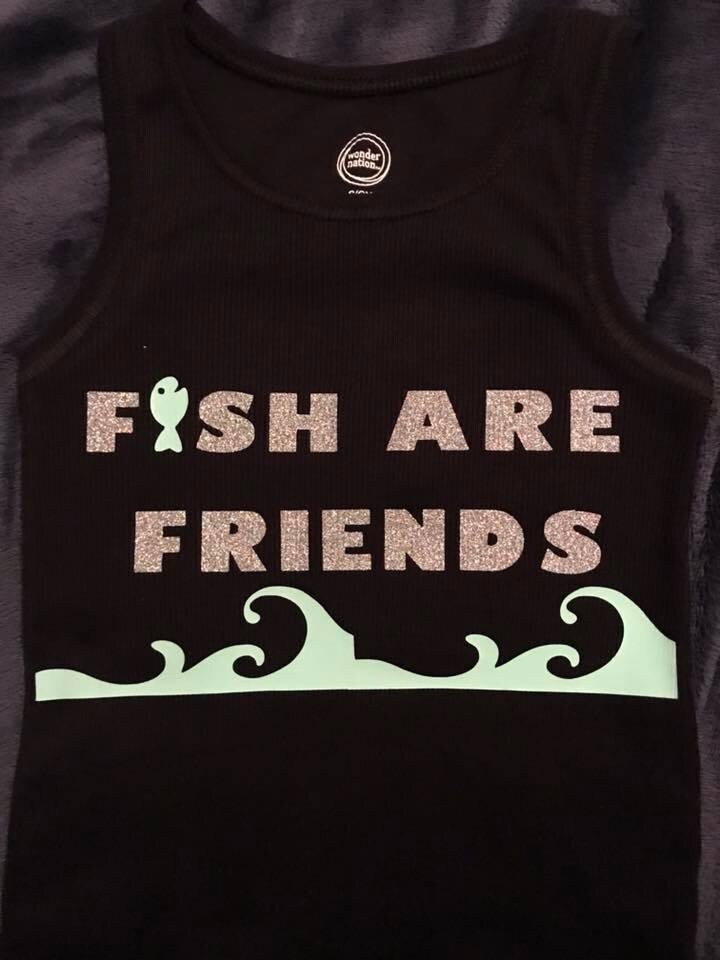 Fish are Friends Tank Top/shirt - Adult