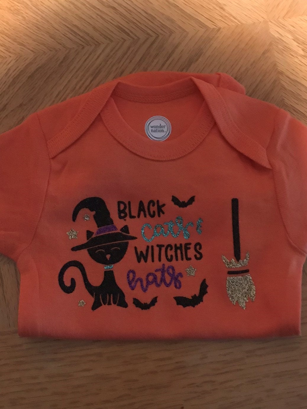 Black Cats & Witches Hats - Halloween /Onesies Shirts