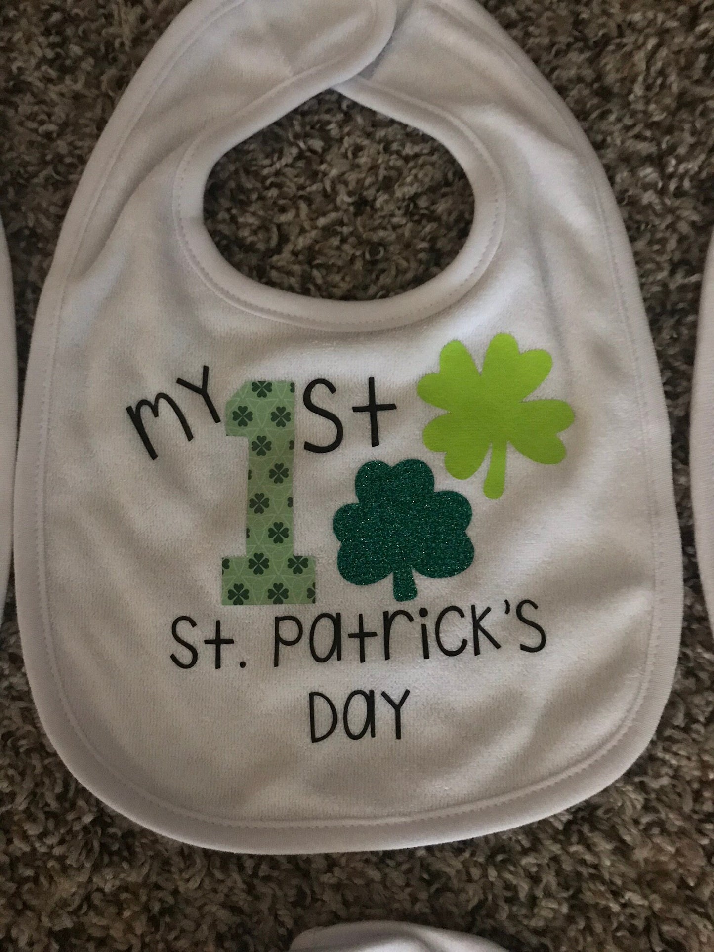 Baby's First St Patrick's Day Bib