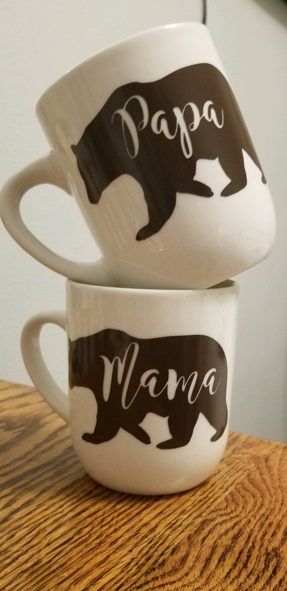 Mama and Papa Bear Coffee Mug Set