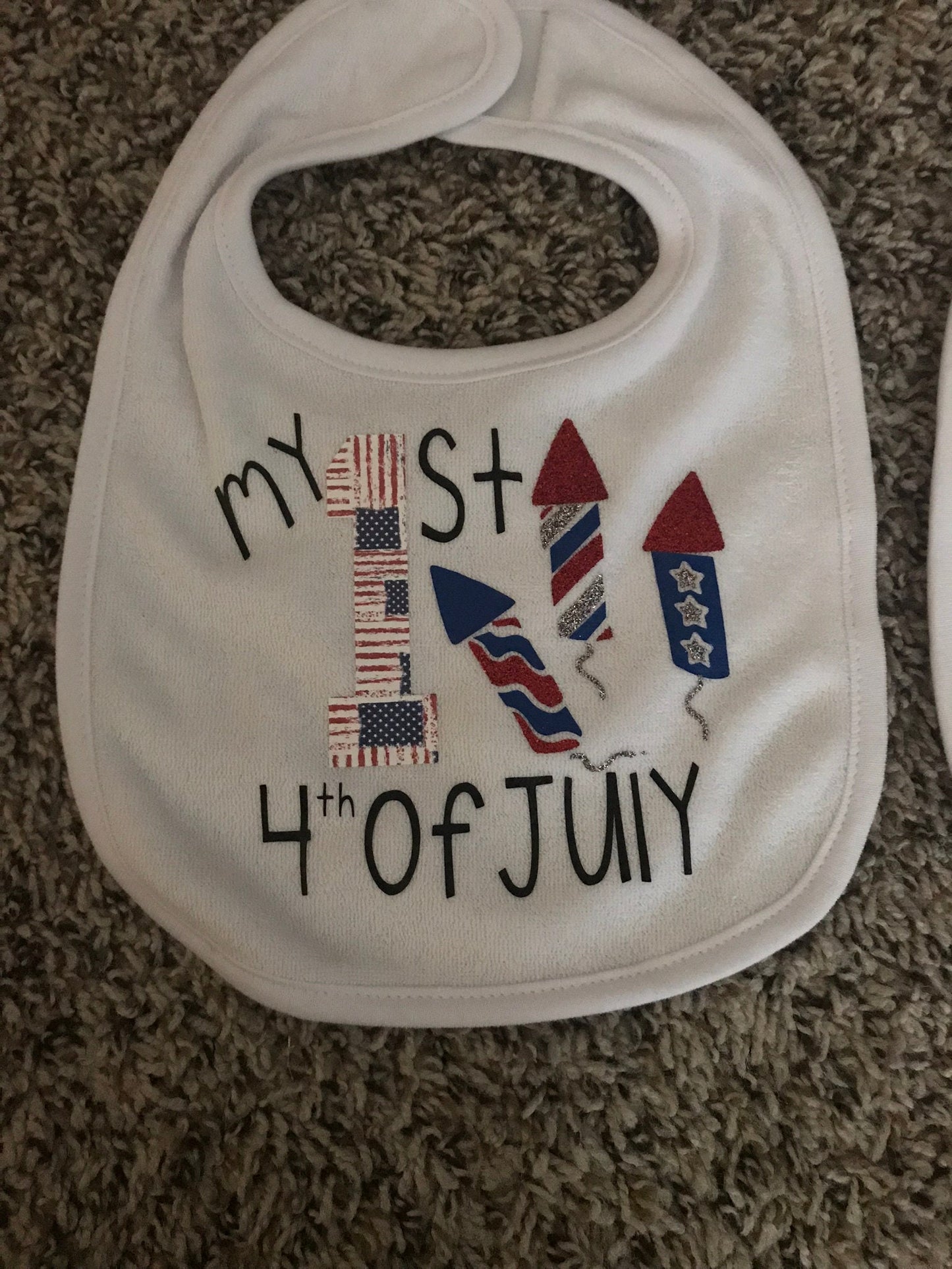 1st Holiday Bib Set