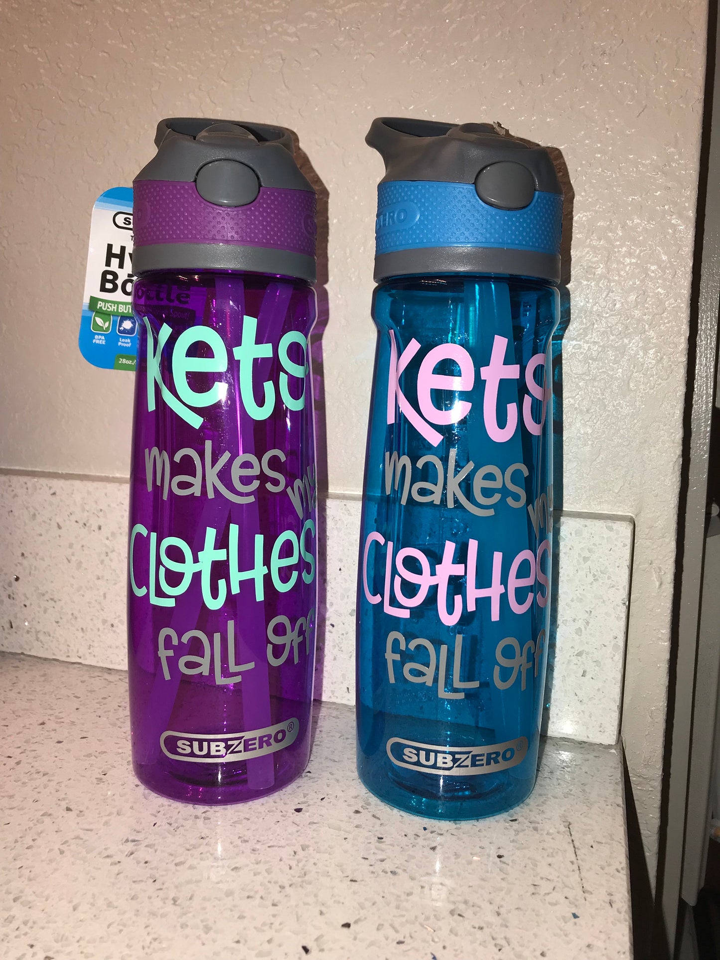 Keto Makes My Clothes Fall Off Water Bottle