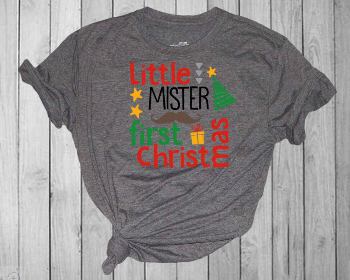 Little Mister First Christmas Shirt