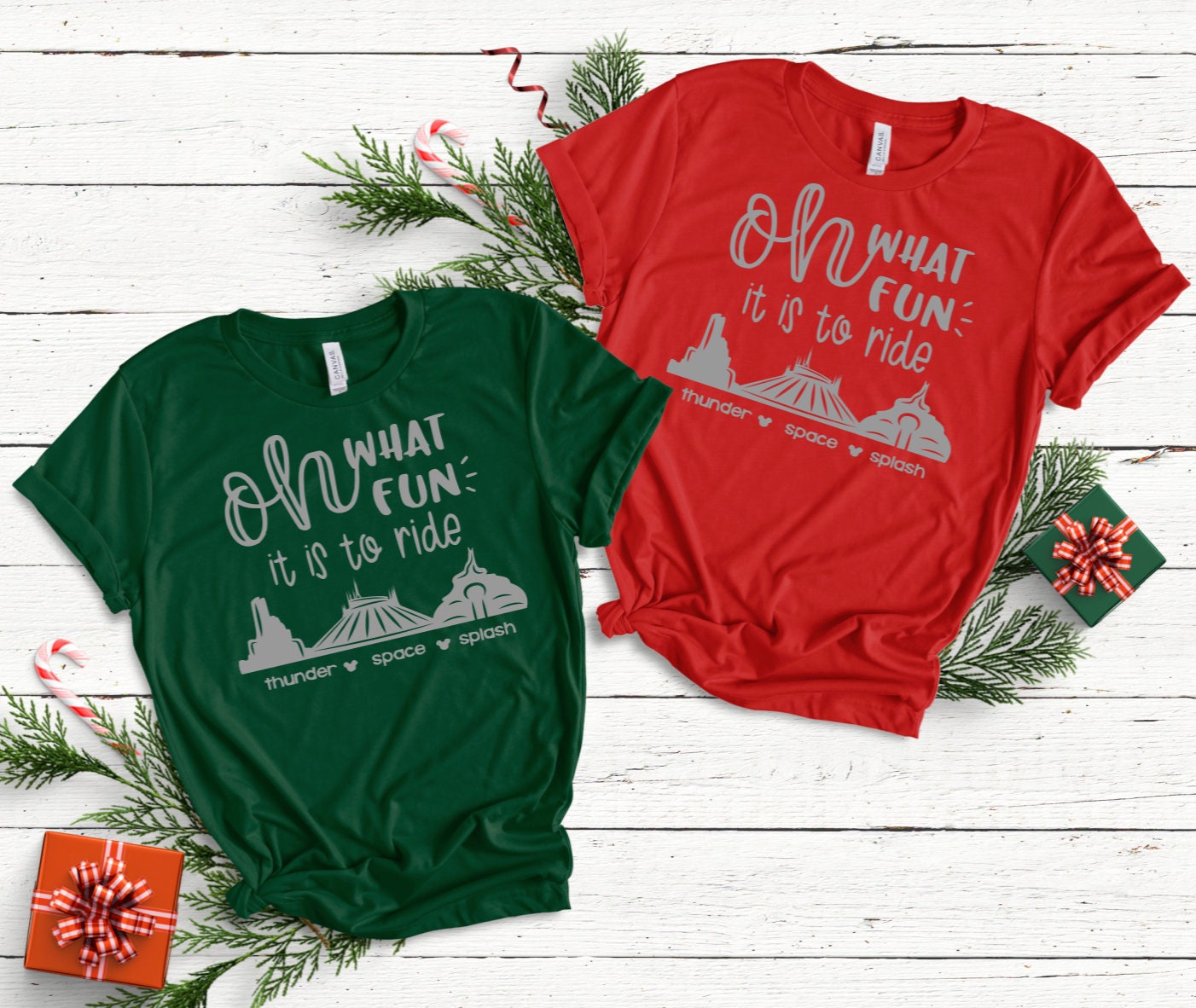 Oh What Fun It Is To Ride Disney Christmas Shirt - Child