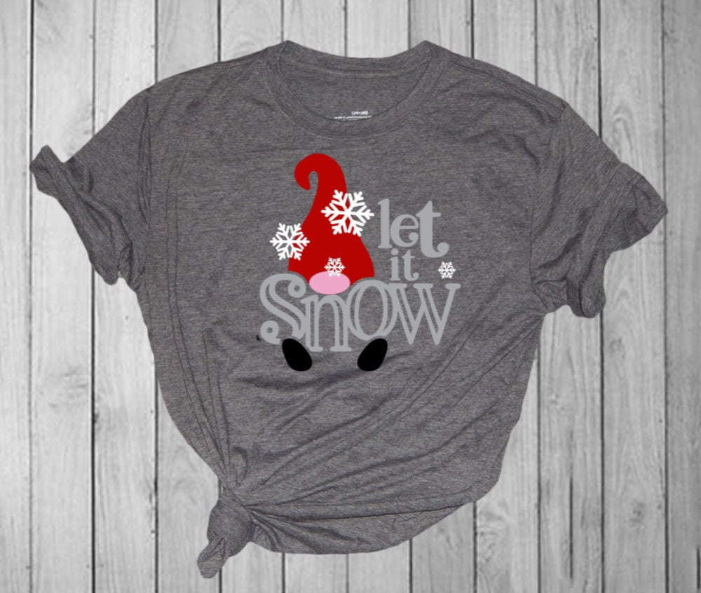 Let it Snow Gnome Shirt - Child