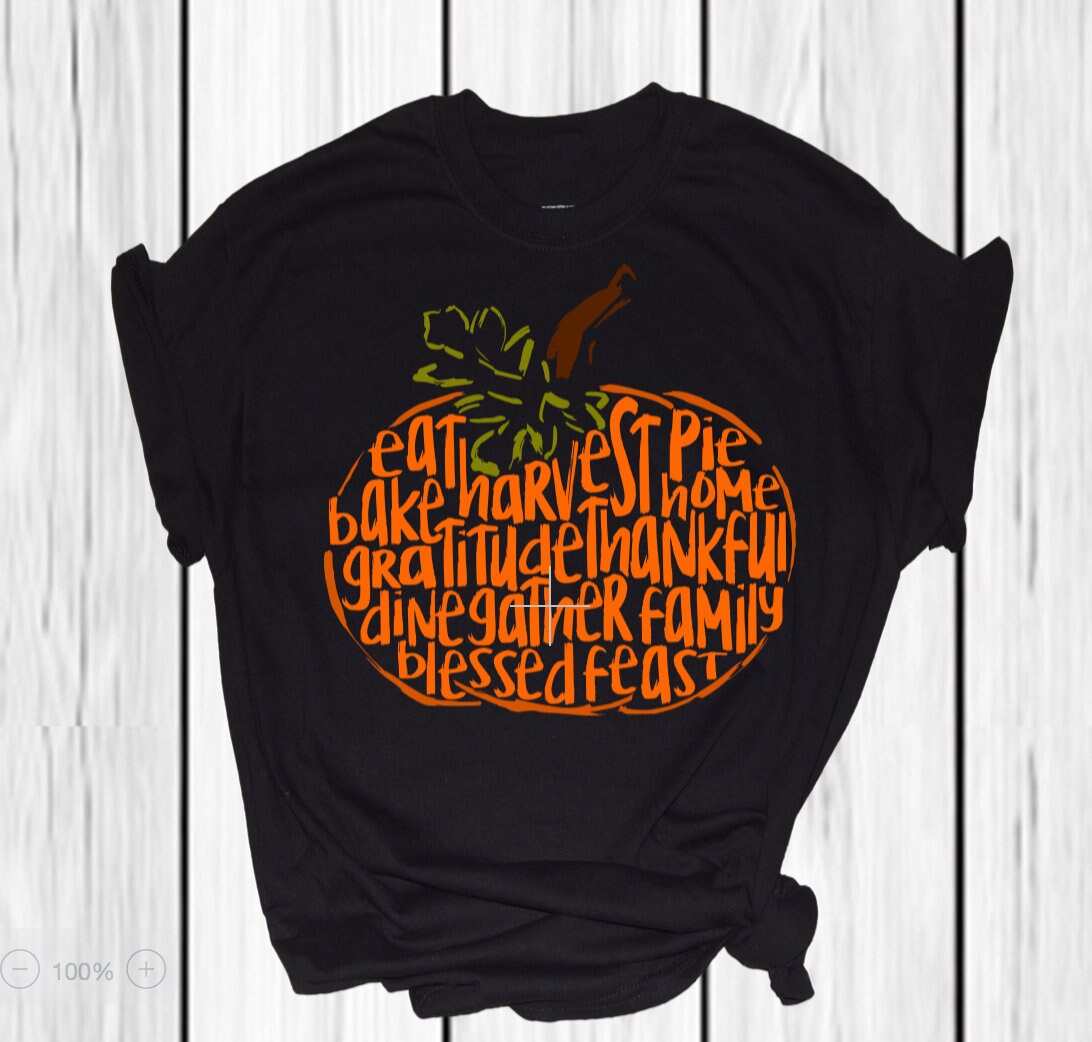 Distressed Harvest Pumpkin Shirt - Adult