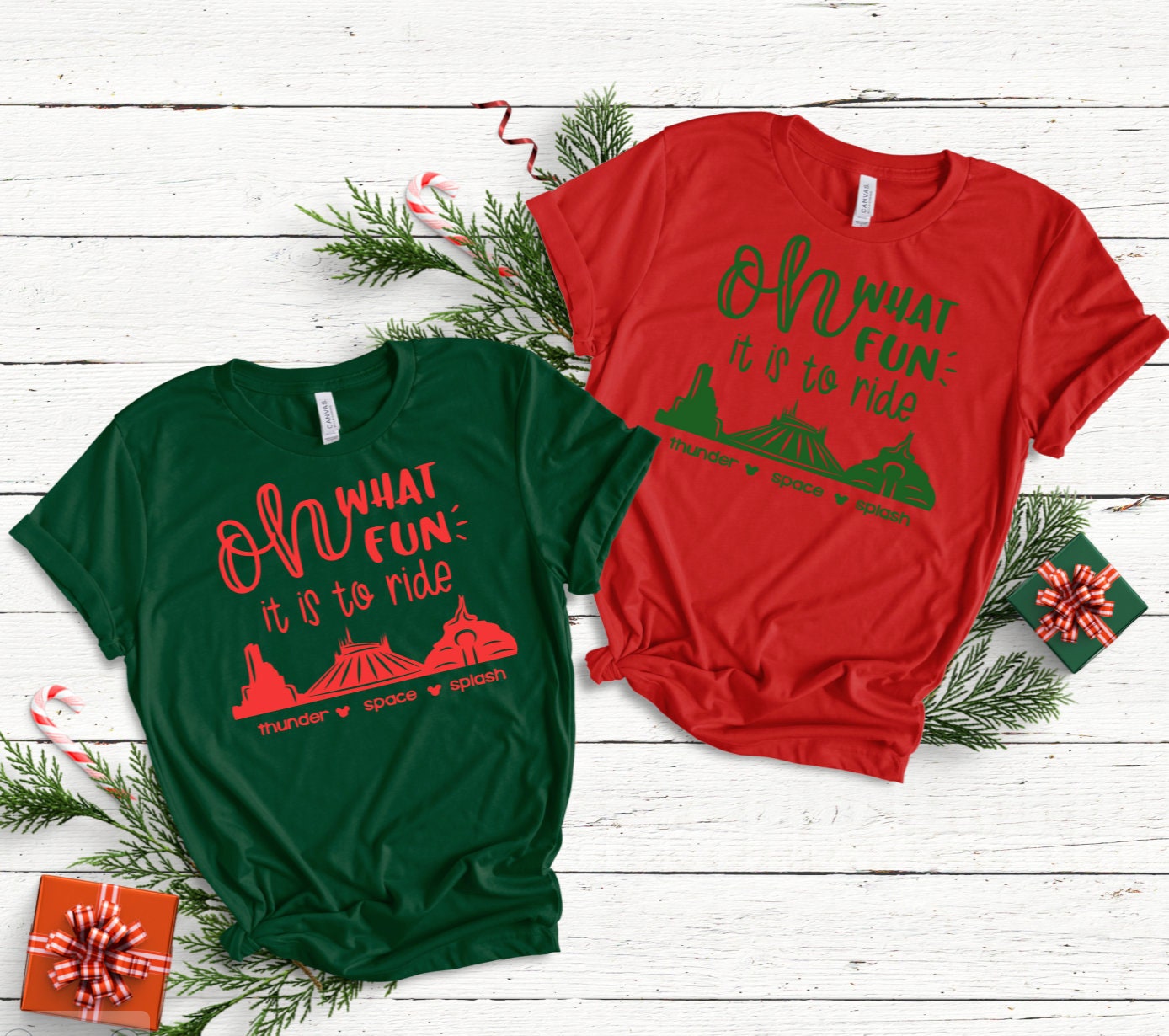 Oh What Fun It Is To Ride Disney Christmas Shirt - Child