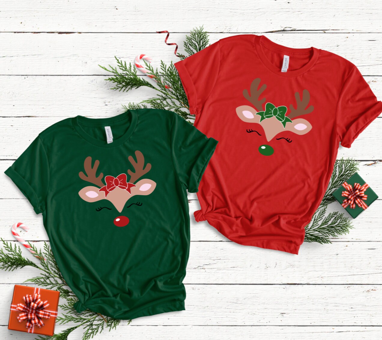 Reindeer with a Bow - Child Shirt