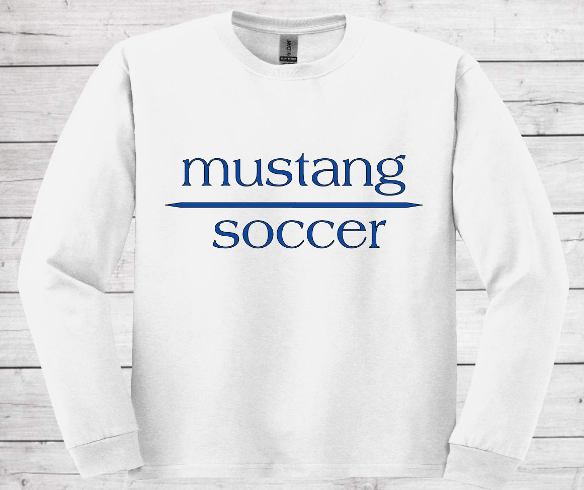 Mustang Soccer with No Date - Dri Power Long Sleeve (Unisex)