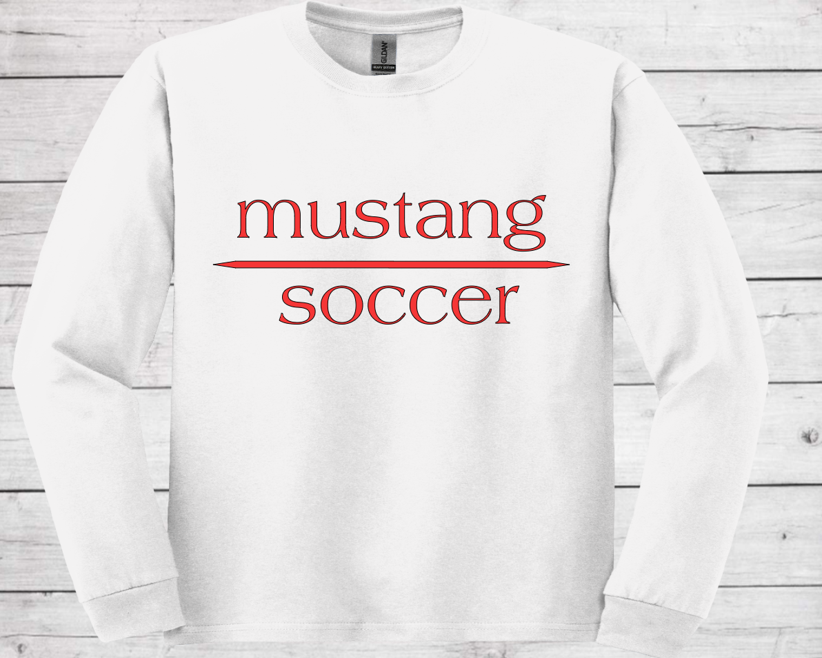 Mustang Soccer with No Date - Dri Power Long Sleeve (Unisex)