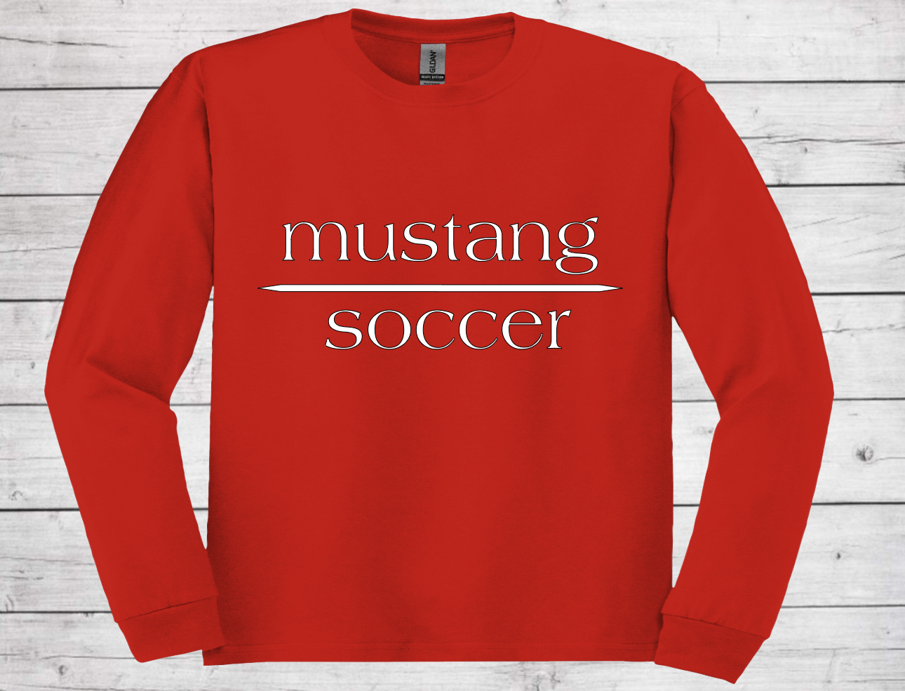 Mustang Soccer with No Date - Dri Power Long Sleeve (Unisex)