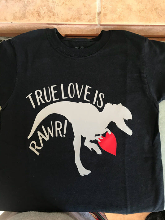 Dinosaur Valentine's Day Shirt - Child