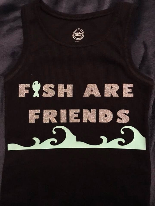 Fish are Friends Tank Top/shirt - Adult