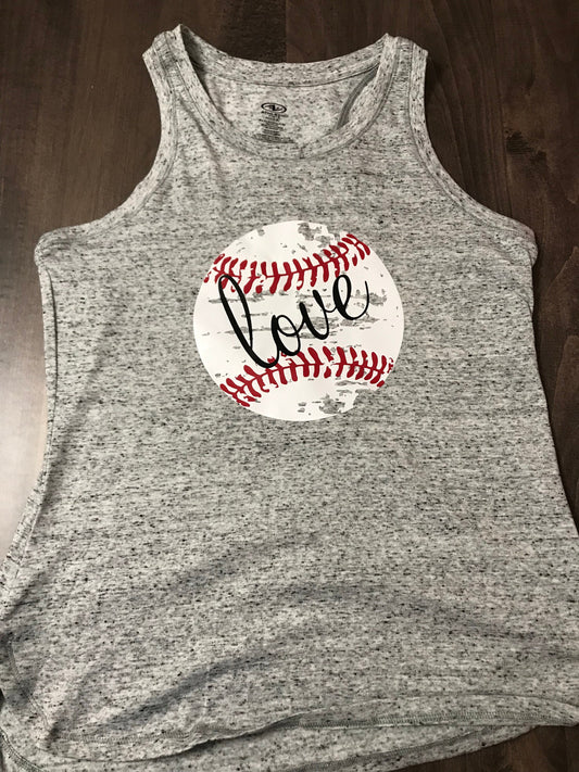 Love with Distressed Baseball - Child