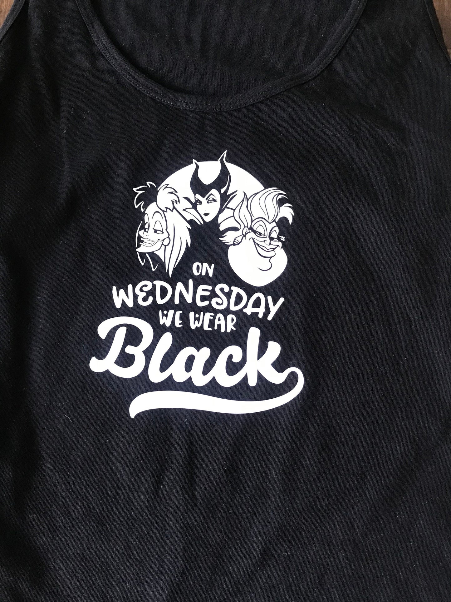 On Wednesday We Wear Black - Disney Villans Adult Shirts