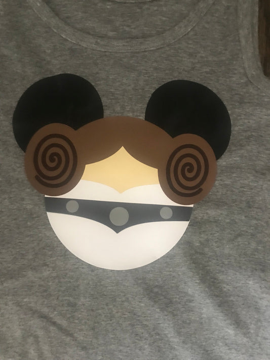 Princess Leia Mickey Ears Shirt - Child