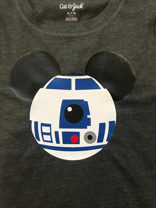 R2D2 Mickey Ears Shirt - Adult