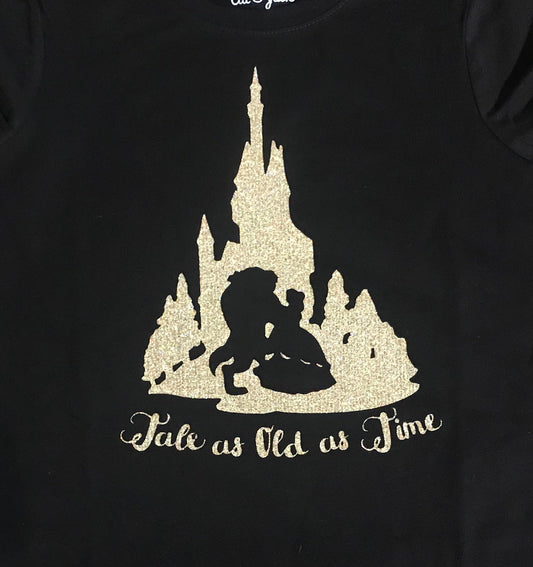 Tale as Old As Time Beauty and the Beast Castle - Girls Shirt
