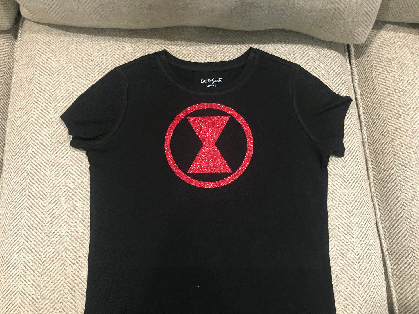 Black Widow Avengers Style Shirt - Child