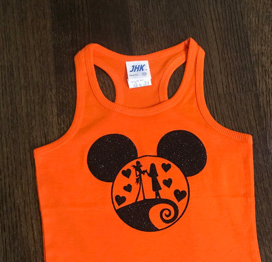 Nightmare Before Christmas Mickey Ears and Hearts - Adult