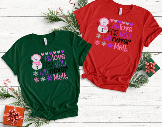 My Love For You Will Never Melt Shirt - Child