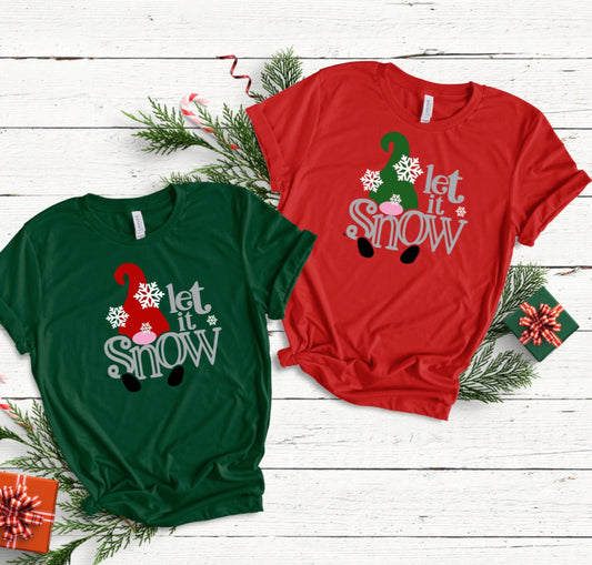 Let it Snow Gnome Shirt - Child